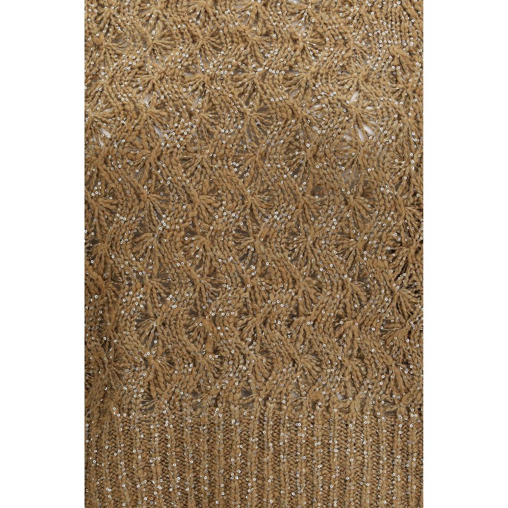 Brunello Cucinelli Beige Silk Sweatshirt