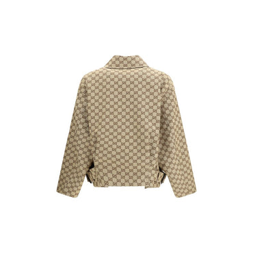 Gucci Beige Cotton Bomber