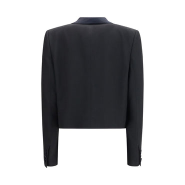 Tom Ford Black Wool Full-Length Jacket