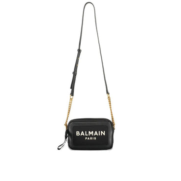 Balmain Black Cotton Shoulder Bag