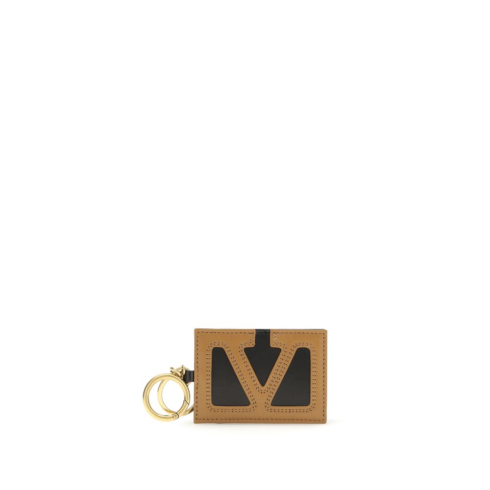 Valentino Garavani Multicolor Calf Leather Bos Taurus Keychain