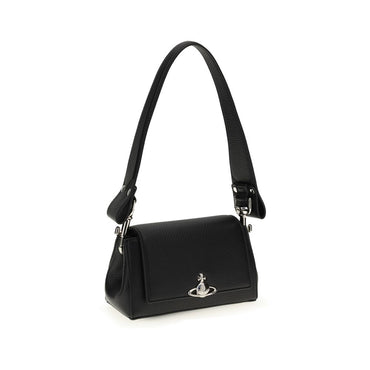 Vivienne Westwood Black Polyurethane Shoulder Bag