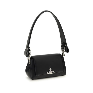 Vivienne Westwood Black Polyurethane Shoulder Bag