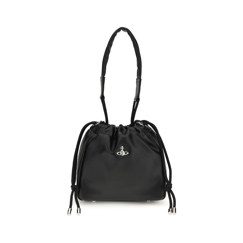 Vivienne Westwood Black Polyurethane Shoulder Bag