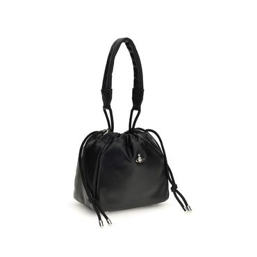 Vivienne Westwood Black Polyurethane Shoulder Bag