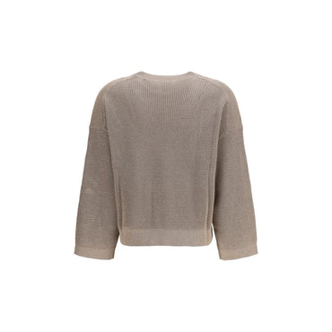 Brunello Cucinelli Gold Cotton Sweatshirt