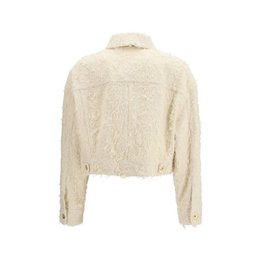 Brunello Cucinelli Beige Cotton Denim Jacket