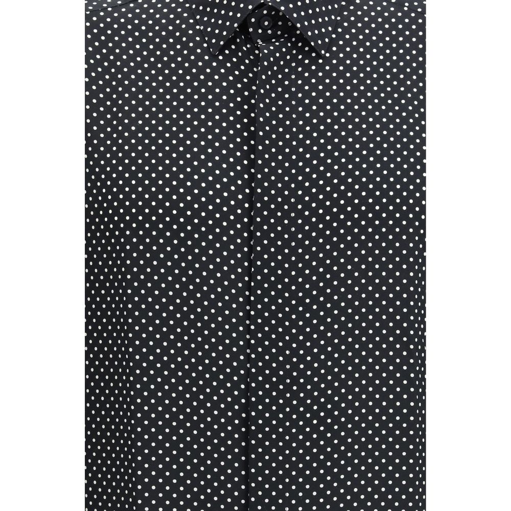 Tom Ford Black Silk Pattern Shirt