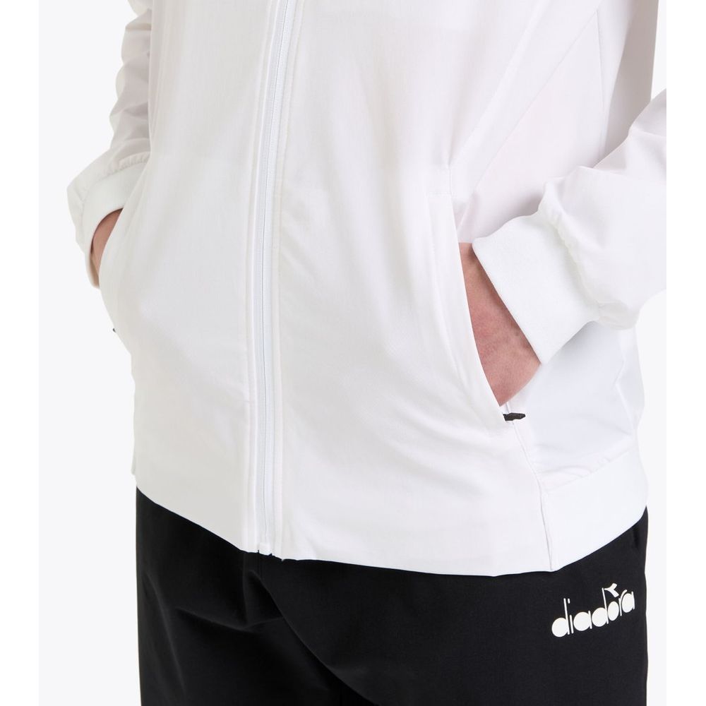 Diadora White Polyamide Shell Jacket