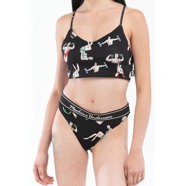 Moschino Black Cotton Pantie