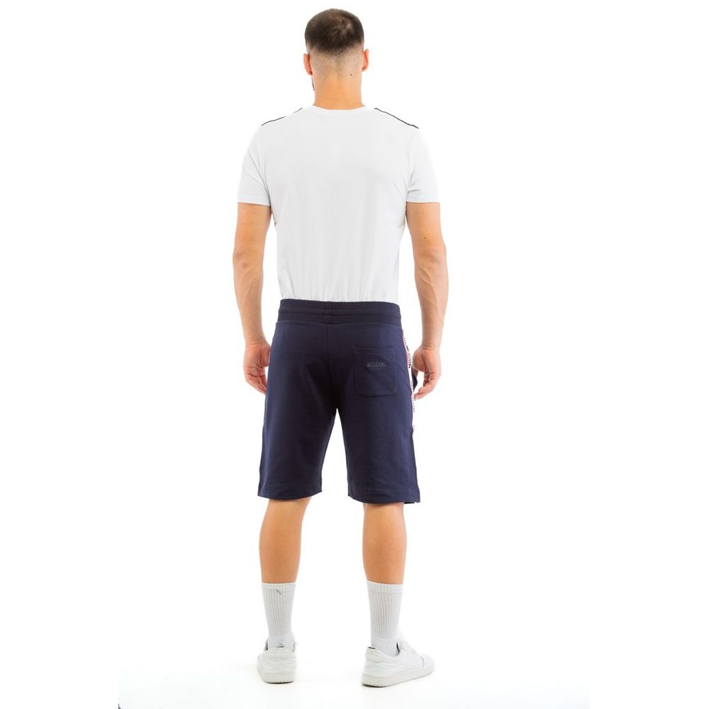 Moschino Blue Cotton Bermuda Shorts