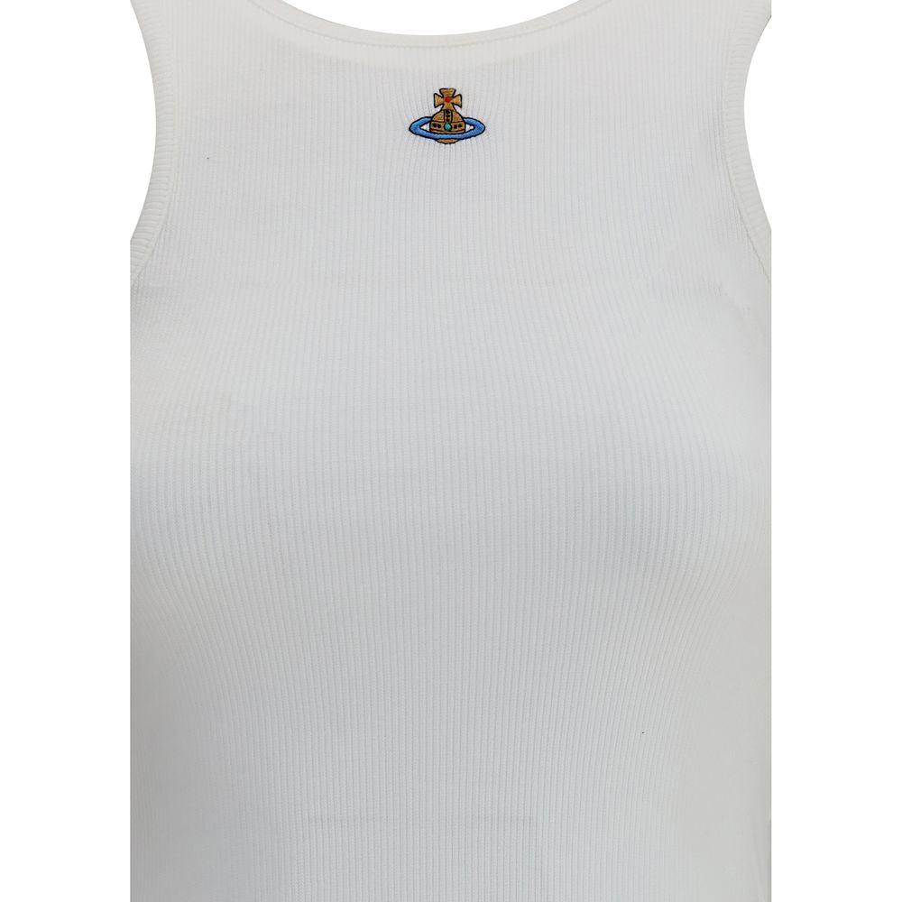 Vivienne Westwood White Cotton Tank Tops