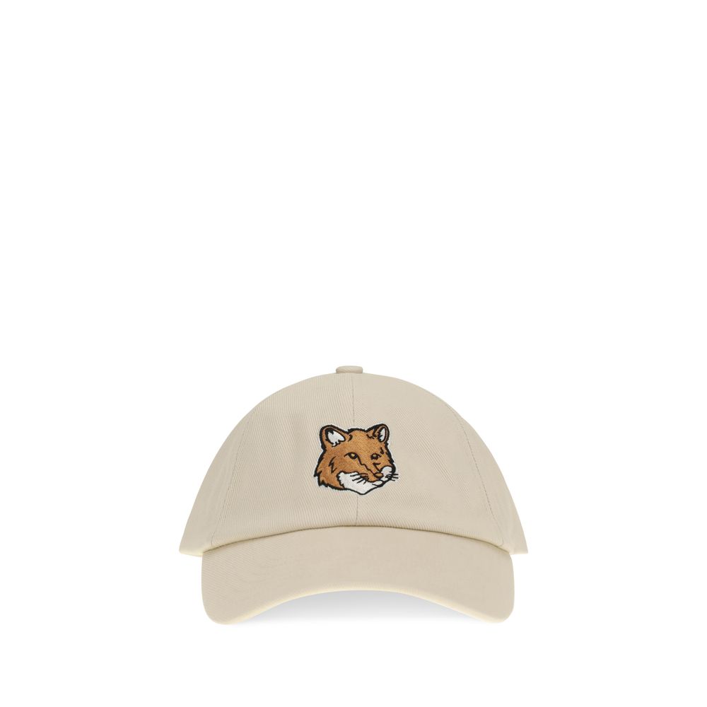 Maison KitsunΓ© Beige Cotton Cap (Baseball Hat)