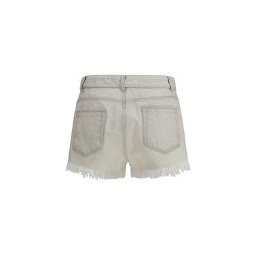 Rick Owens Beige Cotton Bermuda Shorts