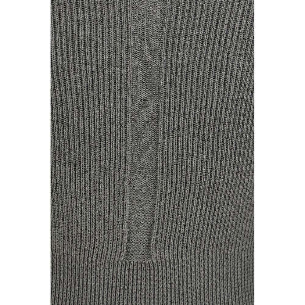 Rick Owens Bicolor Fleece Wool Sweatshirt