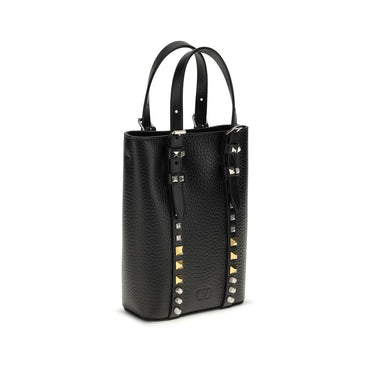 Valentino Garavani Black Calf Leather Bos Taurus Other Accessories