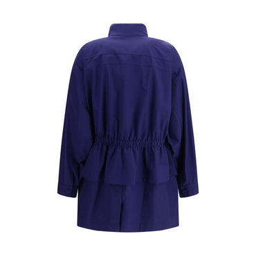 Fendi Blue Cotton Parka