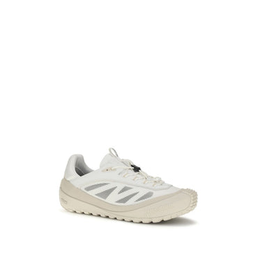 Moncler White Polyamide Athletic Sneakers
