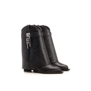 Givenchy Black Leather Ankle Boots