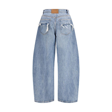 Alexander Wang Blue Cotton Relaxed Fit Jeans