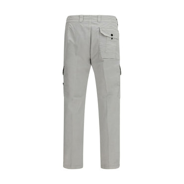 Stone Island Gray Cotton Cargo Pants