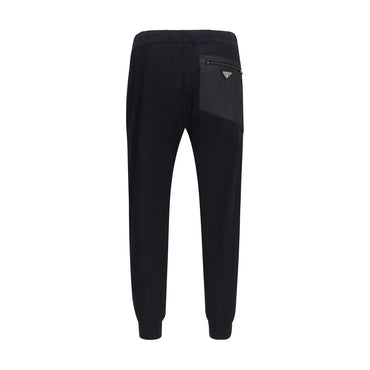 Prada Black Nylon Casual Pants