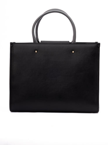 Jimmy Choo Black Avenue S Tote Leather Handbag