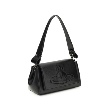 Vivienne Westwood Black Polyethylene Shoulder Bag