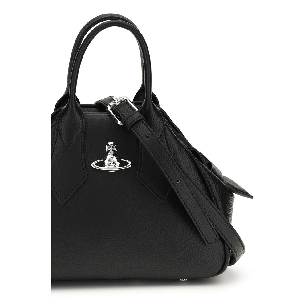Vivienne Westwood Black Calf Leather Bos Taurus Shoulder Bag