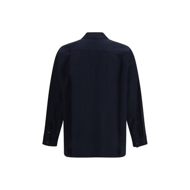 Giorgio Armani Blue Cotton Shirt