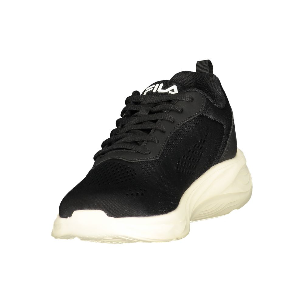 Fila Black Polyester Athletic Sneakers