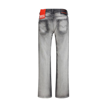 Diesel Gray Cotton Bootcut Jeans