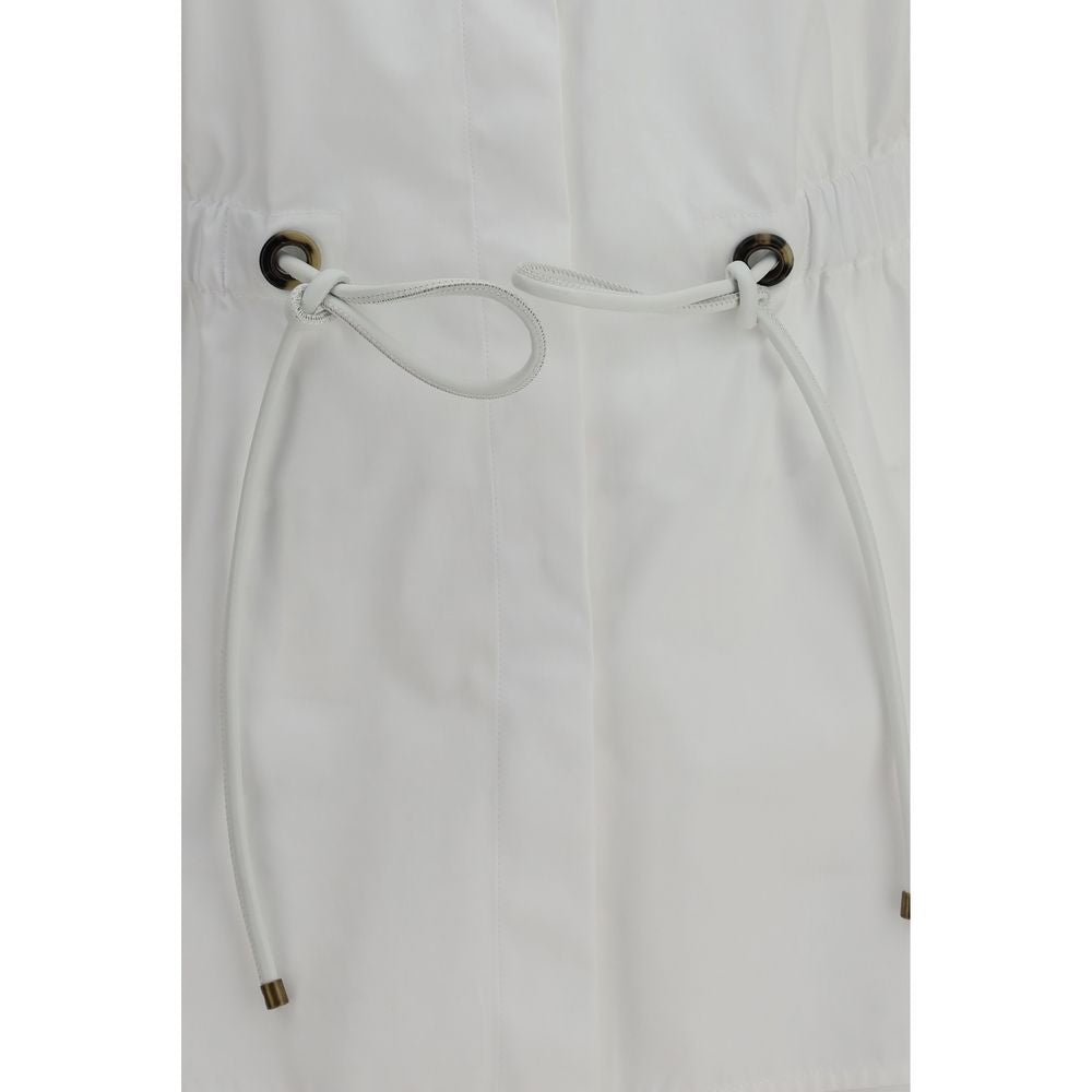 Max Mara White Cotton Dress Shirt