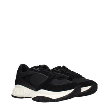 Jimmy Choo Black Fabric Athletic Sneakers