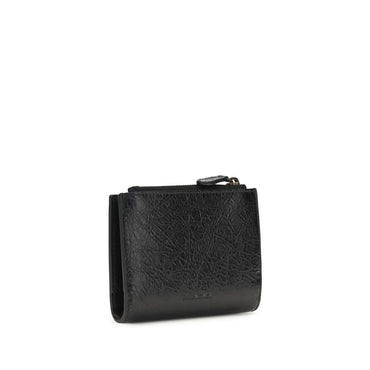 Balenciaga Black Lamb Ovis Aries Aries Wallet