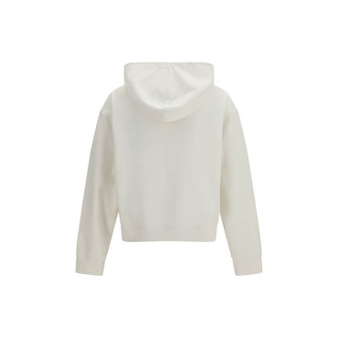 Palm Angels White Cotton Sweatshirt