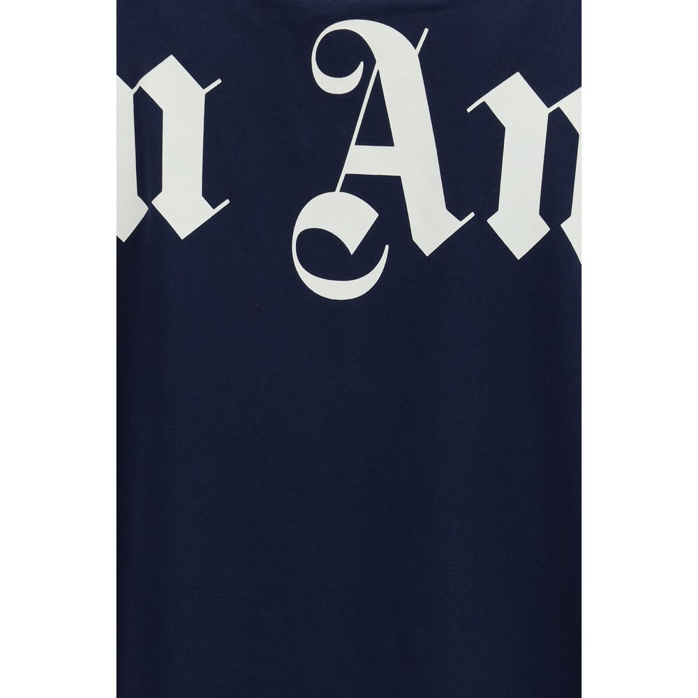 Palm Angels Blue Cotton Sportswear