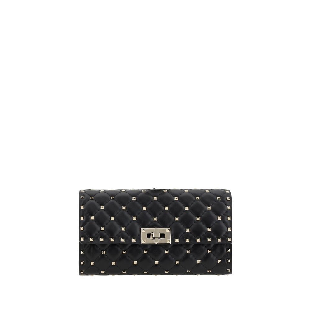 Valentino Garavani Black Lamb Ovis Aries Aries Shoulder Bag