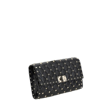 Valentino Garavani Black Lamb Ovis Aries Aries Shoulder Bag