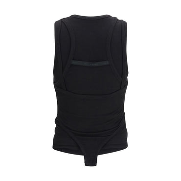 ALAINPAUL Black Lyocell Tank Tops