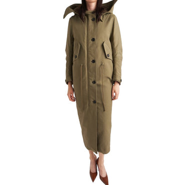 Prada Bicolor Polyamide Coat