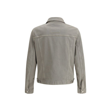 Brunello Cucinelli Bicolor Cotton Denim Jacket
