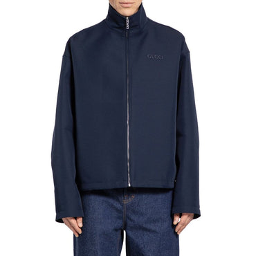 Gucci Blue Marabou Coat