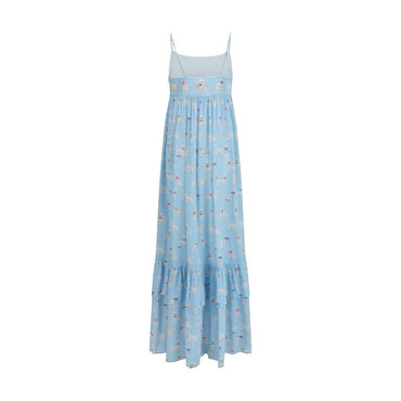 Fiorucci Blue Viscose Long Dress