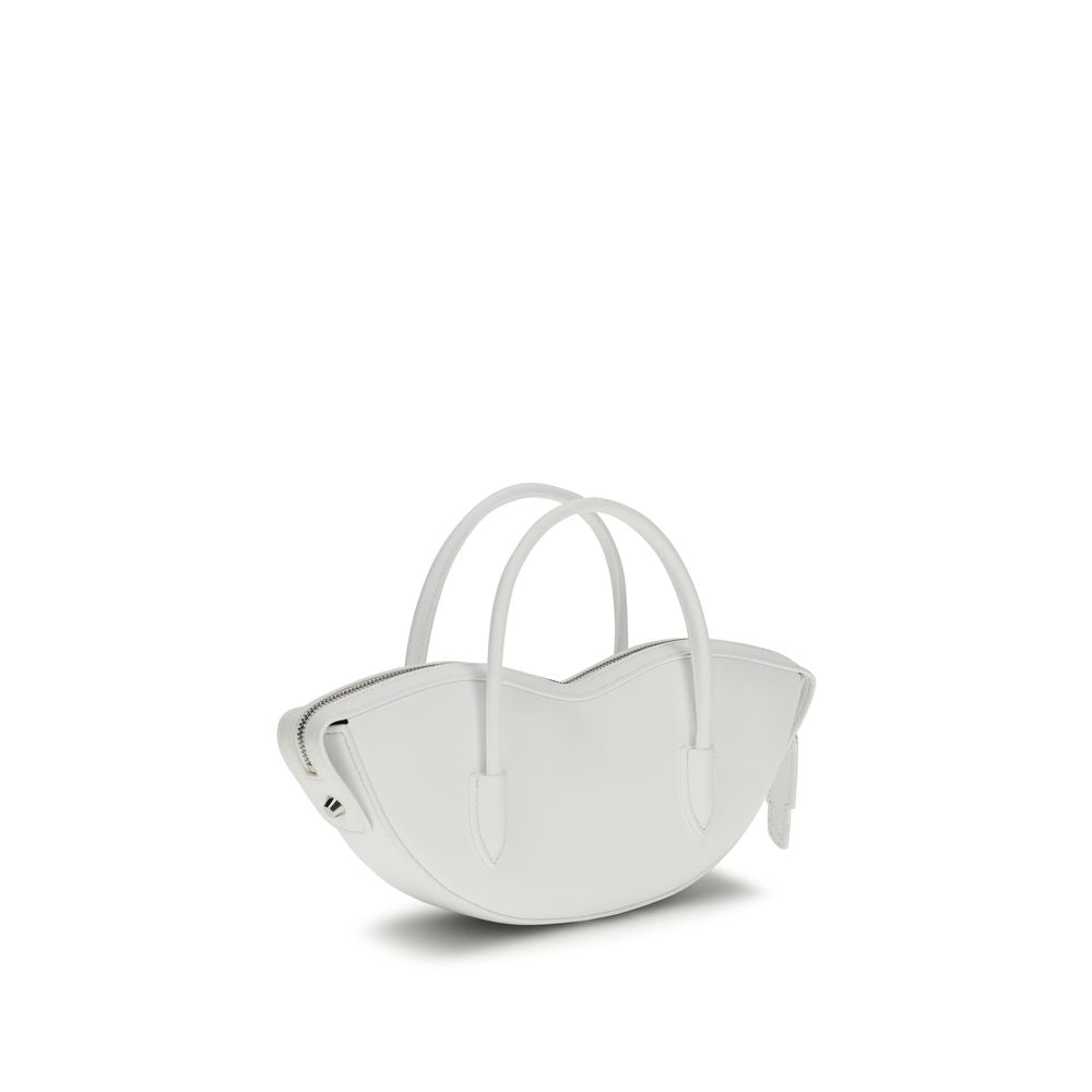 Fiorucci White Calf Leather Bos Taurus Handbag