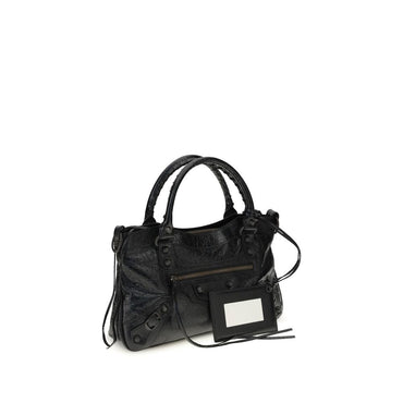 Balenciaga Black Lamb Ovis Aries Aries Shoulder Bag
