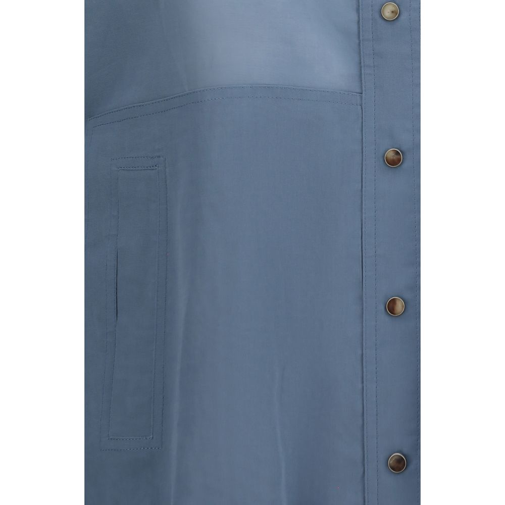 Brunello Cucinelli Blue Cotton Clothing