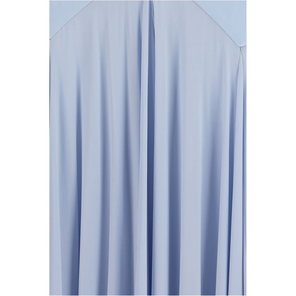 Self-Portrait Blue Viscose Casual Dress