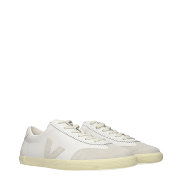 Veja Blue Leather Low Top Sneakers