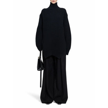 Jil Sander Black Wool Turtleneck